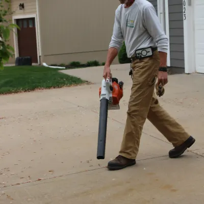 tech working on residential property